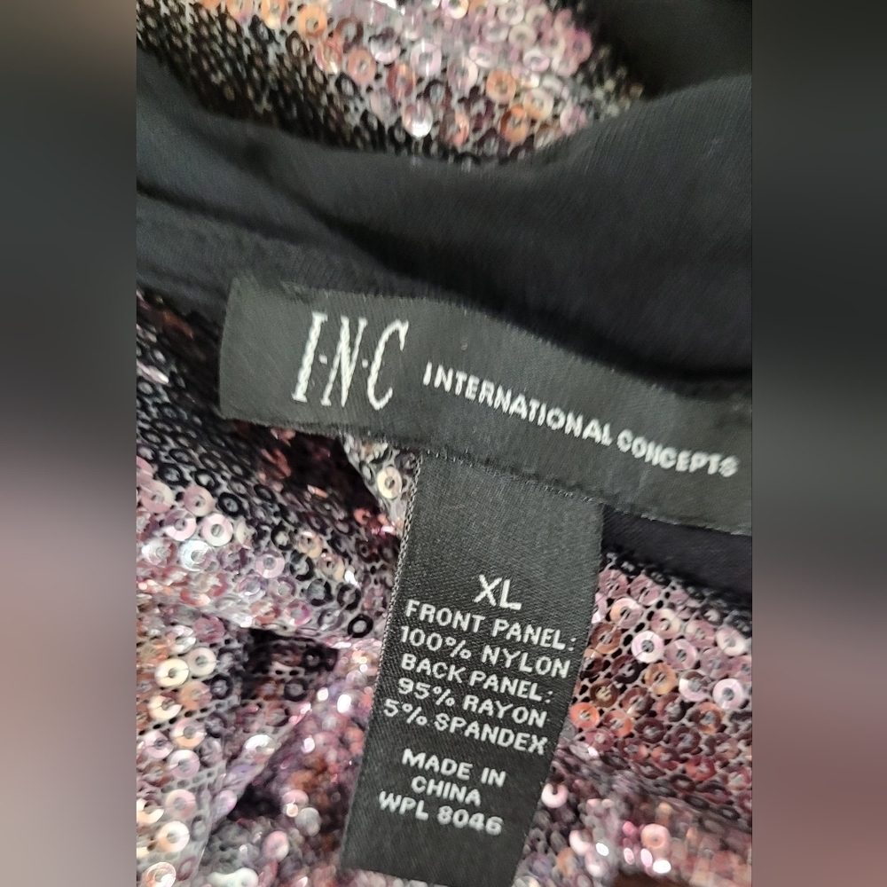 INC Racerback Sequin Top XL - Picture 3 of 3